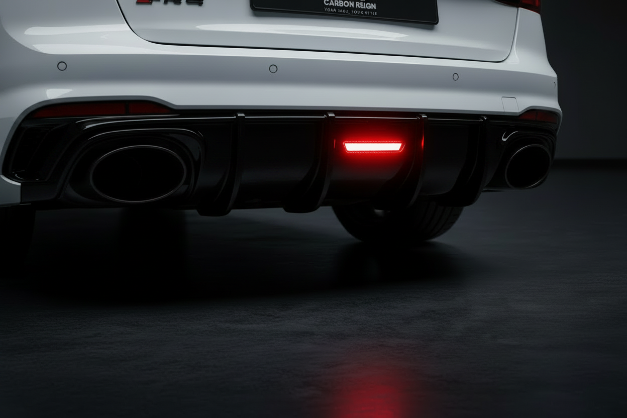AUDI A4/S4 2016-2020 GLOSS BLACK REAR DIFFUSER