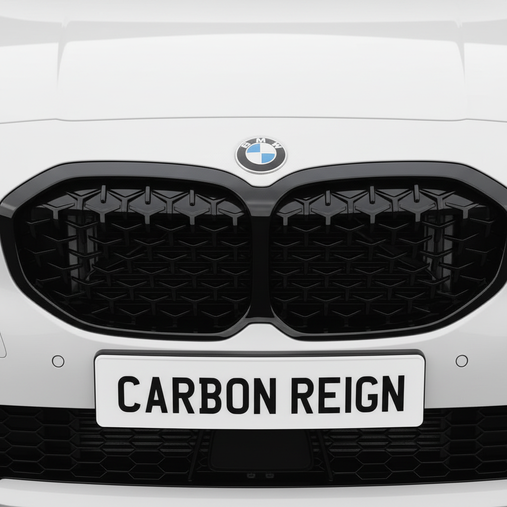 1 Series - F40: Gloss Black Diamond Style Grill 20-24