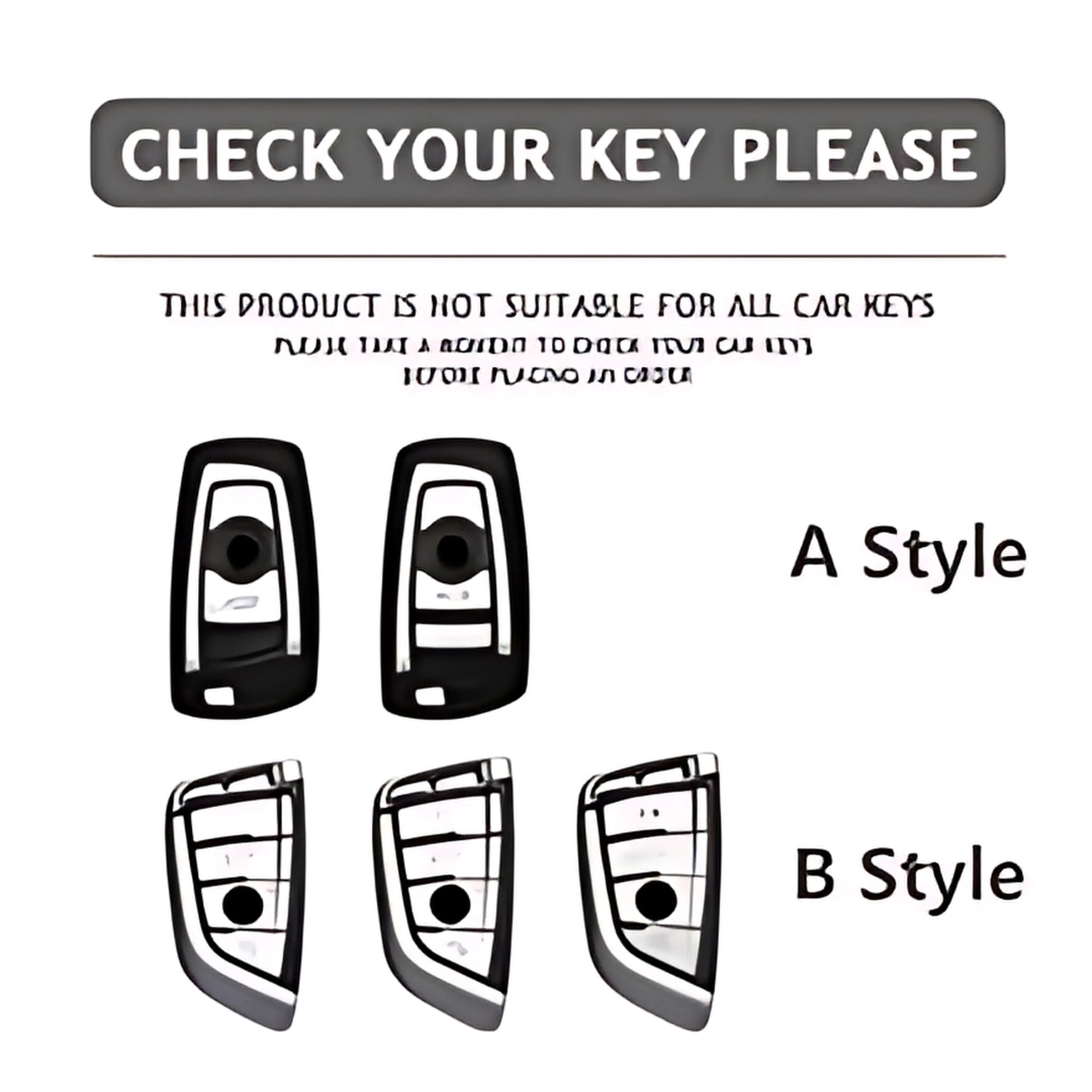 BMW CAR KEY COVER WHITE/BLACK