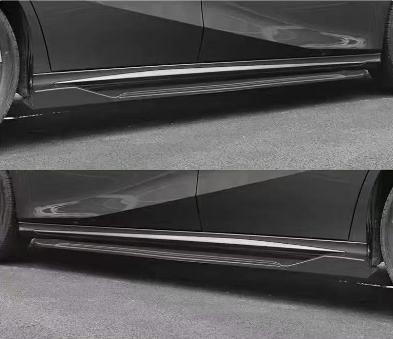 Universal Gloss Black Side Skirts - 1255 x 65 x 255mm