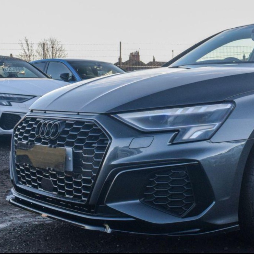 S3 - 8Y/8YS: Gloss Black Performance Style Front Splitter 21+