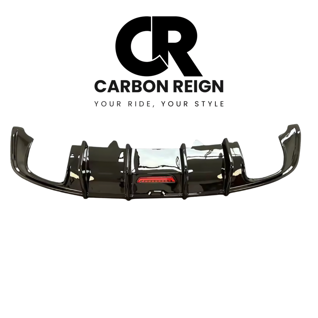 AUDI A4/S4 2016-2020 CARBON FIBRE AND GLOSS BLACK REAR DIFFUSER