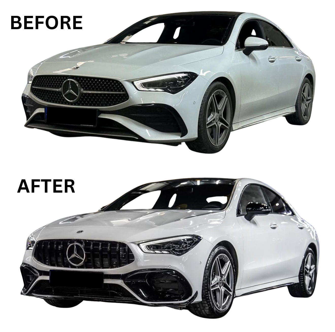 CLA - W118 Facelift: Gloss Black GT Panamericana Style Grill 24+