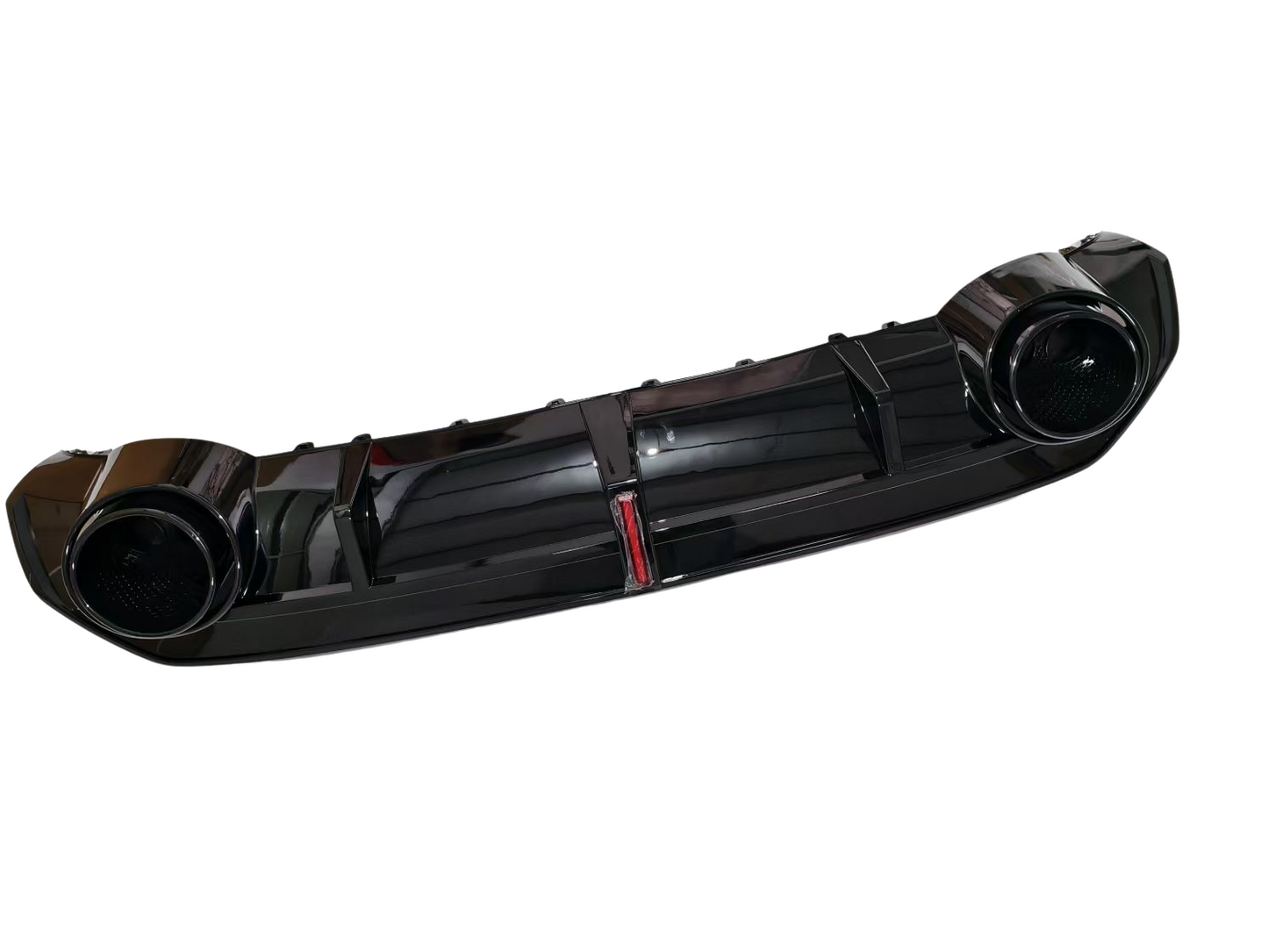 A3/S3 - 8YS Saloon: Gloss Black RS3 Style LED Diffuser with Black Exhaust Tips 21+