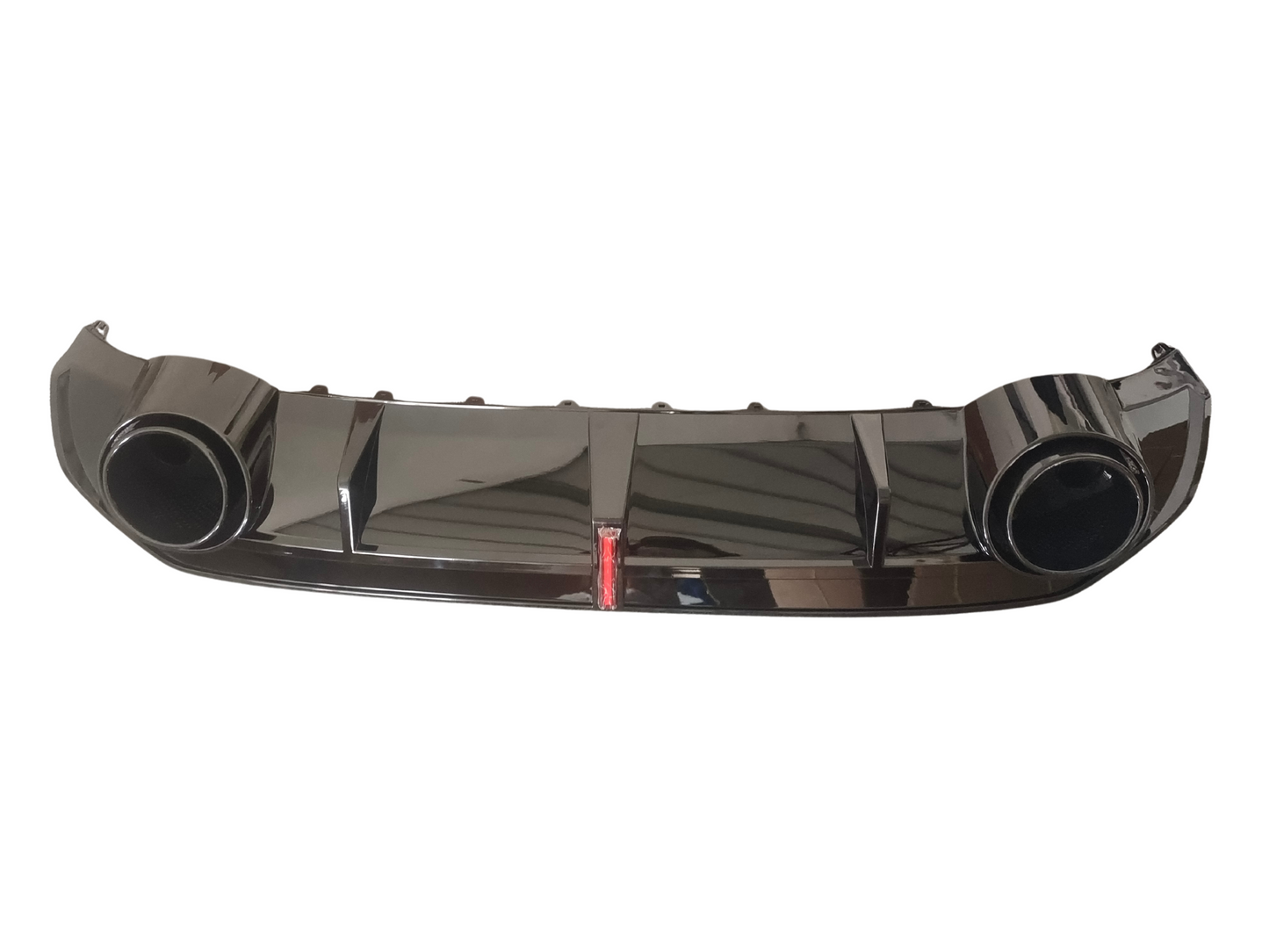 S3 - 8Y/8YS: Gloss Black RS3 Style LED Diffuser with Black Exhaust Tips 21+