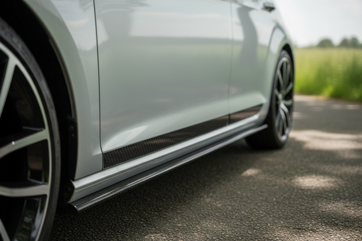 Golf R - MK7: Gloss Black Maxton Side Skirts 13-16