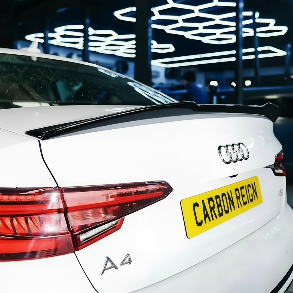 AUDI A4/S4/RS4 2016-2020 Gloss Black REAR BOOT SPOLER