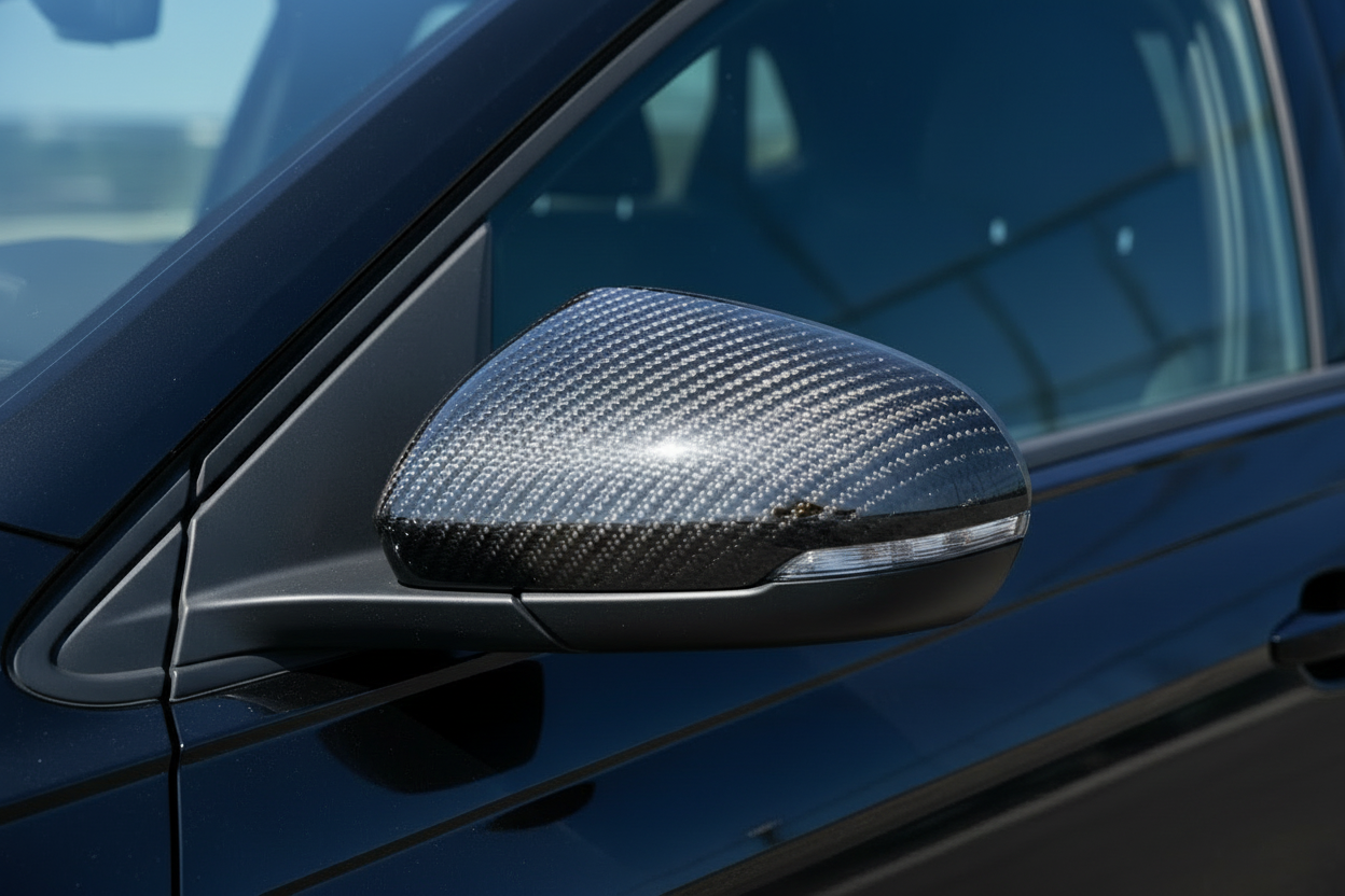 Volkswagen Polo Carbon Fiber Mirror Caps