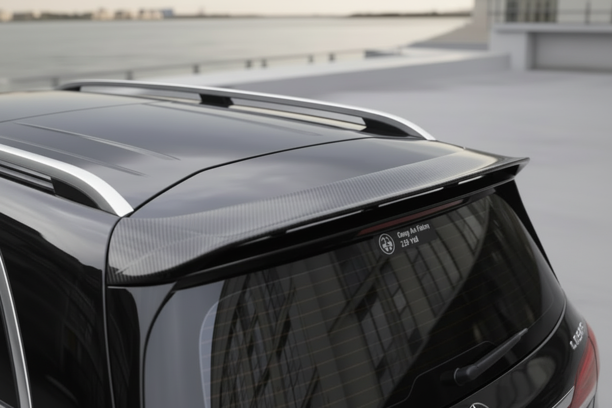 Mercedes GLE Maxton Design Carbon Fiber Roof Spoiler