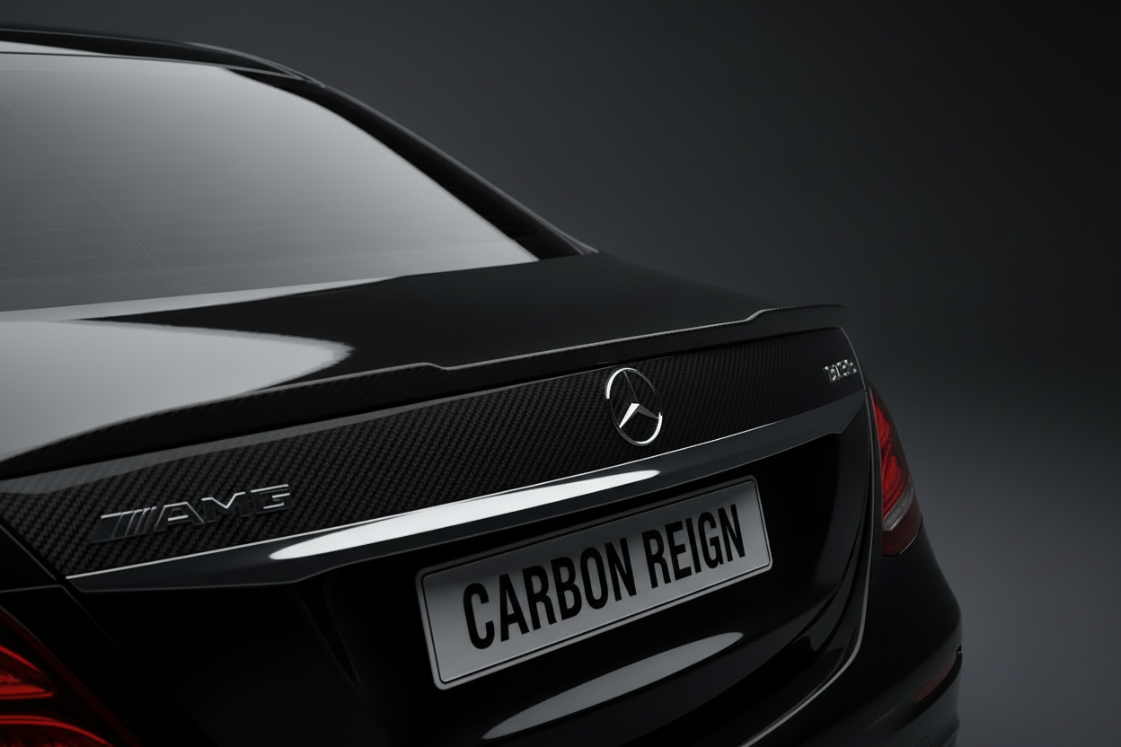 Mercedes E Class Carbon Fiber Rear Spoiler