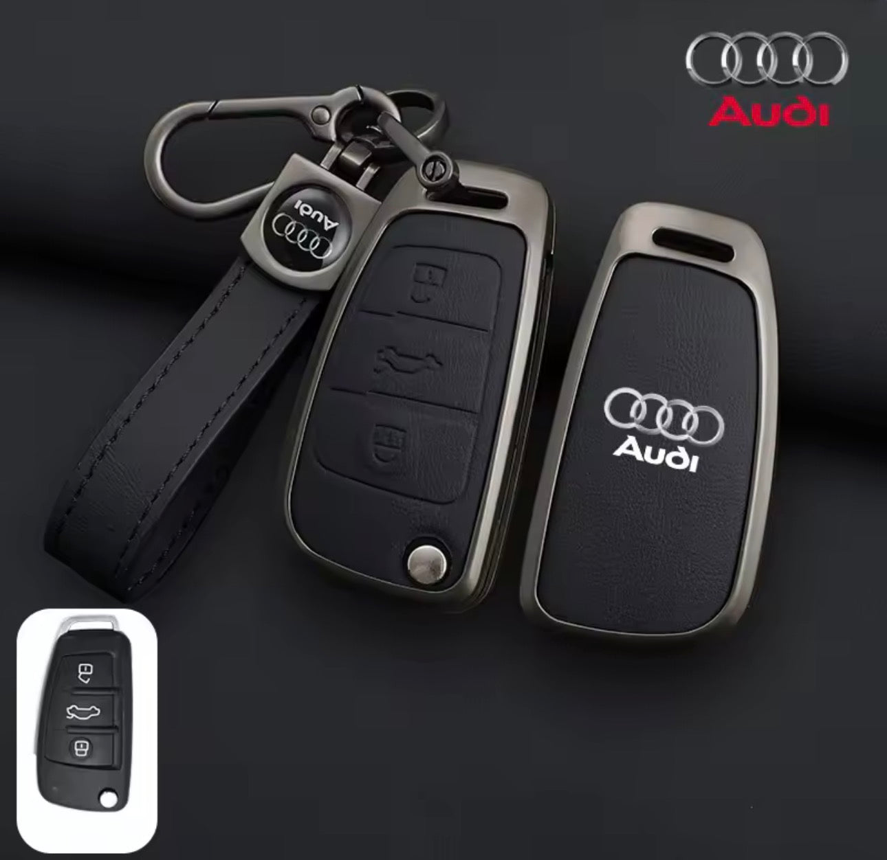 Audi Leather Key Cover