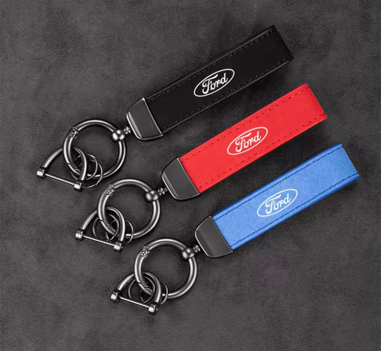Ford Suede Leather Key Chains