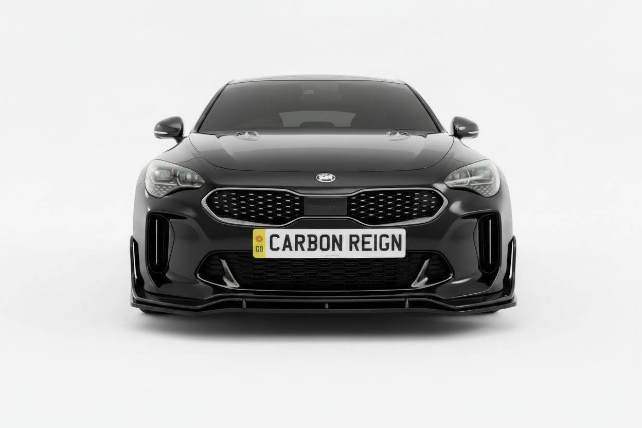 Kia Stinger Gloss Black Front Lip Splitter
