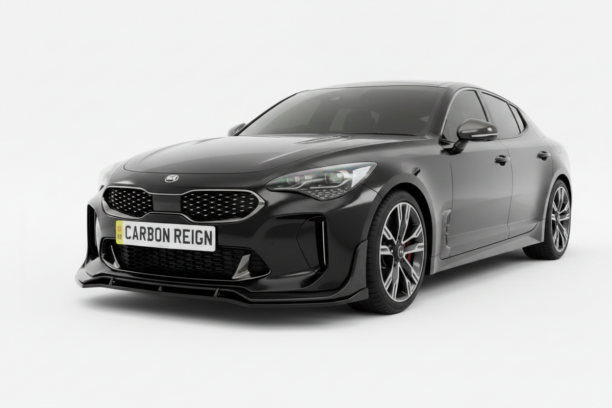 Kia Stinger Gloss Black Front Lip Splitter