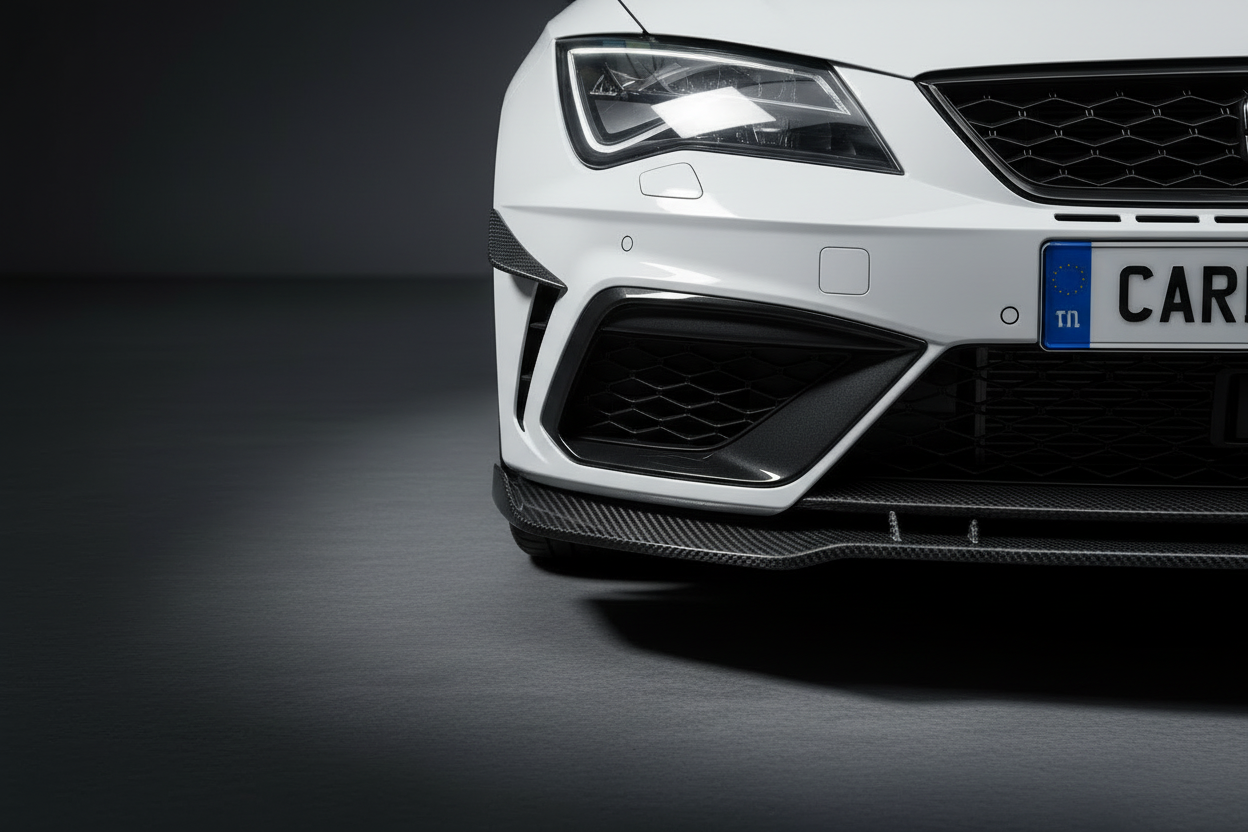 Seat Leon Carbon Fiber Front Lip Splitter