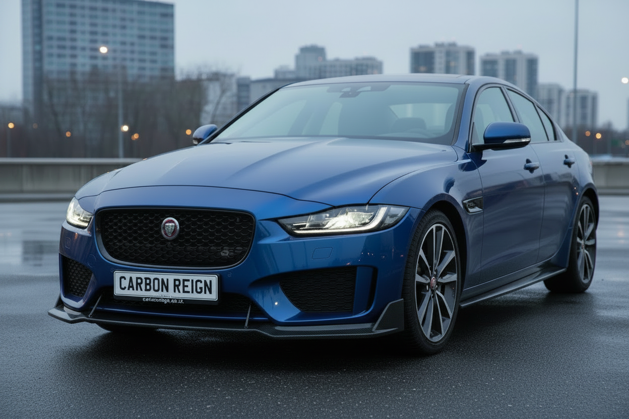 Jaguar XE Gloss Black Front Lip Splitter