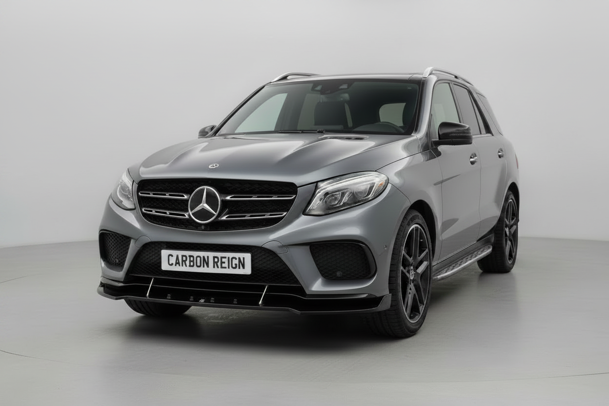 Mercedes GLE Maxton Gloss Black Design Front Lip Splitter