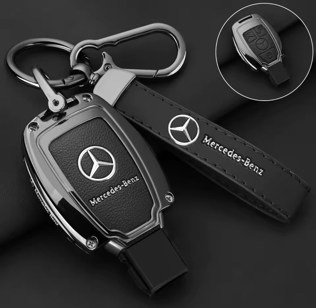 Mercedes-Benz Alloy Zinc Leather Key Cover