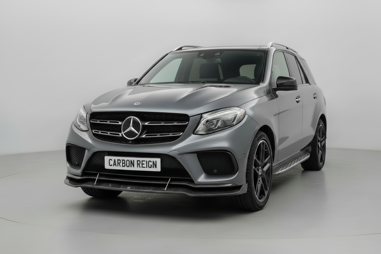 Mercedes GLE Maxton Carbon Fiber Design Front Lip Splitter