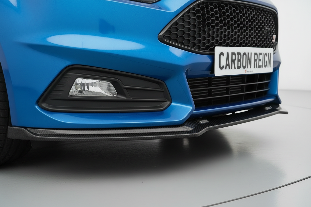 Ford Focus Gloss Black Front Lip Splitter