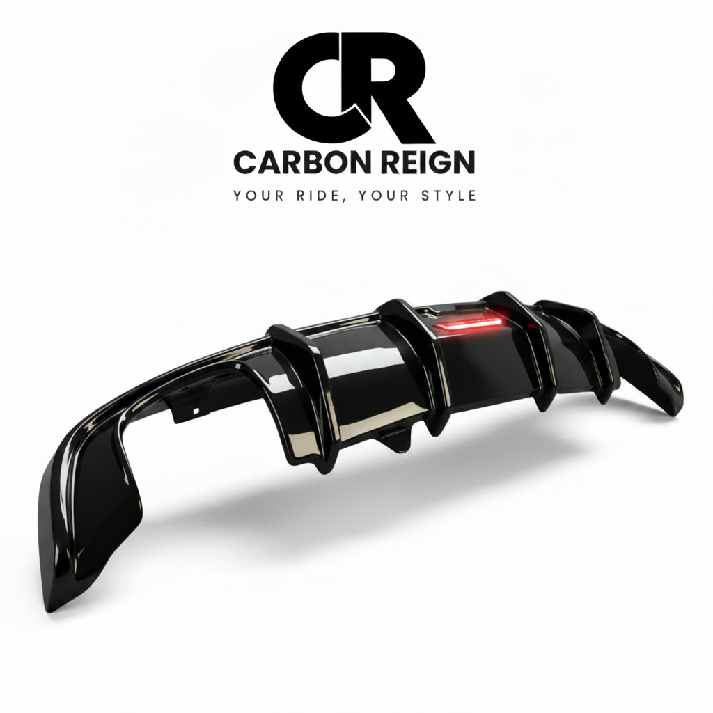 AUDI A4/S4 2016-2020 GLOSS BLACK REAR DIFFUSER