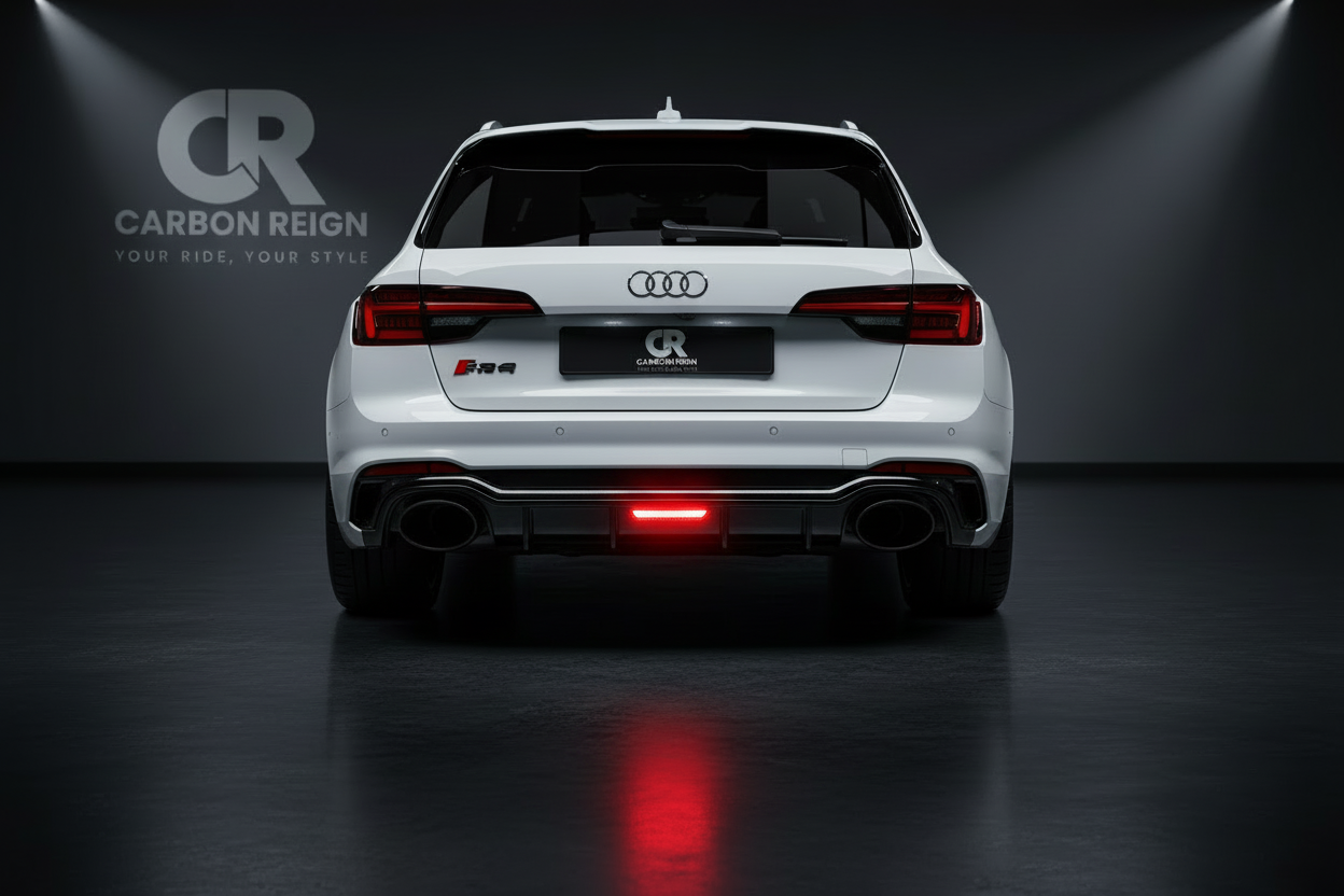 AUDI A4/S4 2016-2020 GLOSS BLACK REAR DIFFUSER