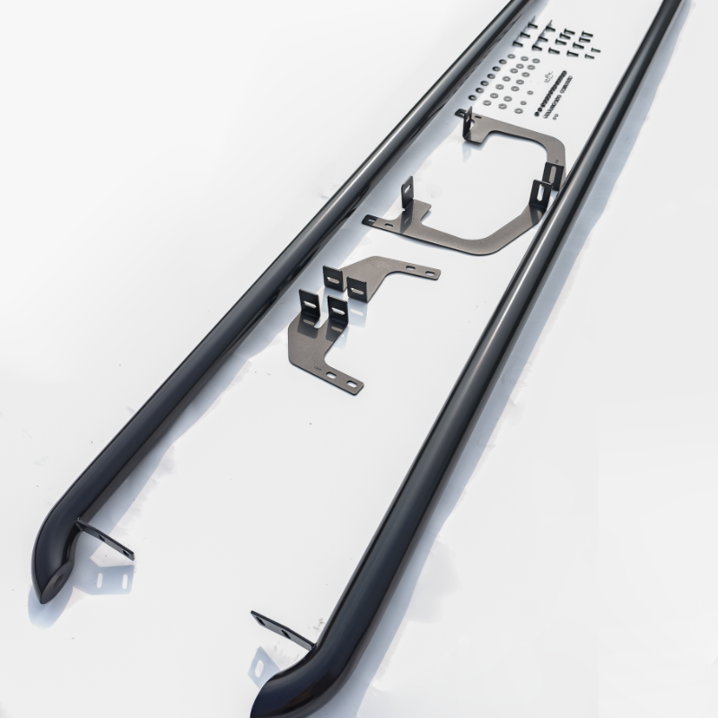 Ford Transit Custom MK1 Long Wheel Base (LWB): Gloss Black Side Bars 13-23