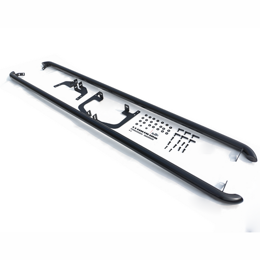 Ford Transit Custom MK1 Long Wheel Base (LWB): Gloss Black Side Bars 13-23