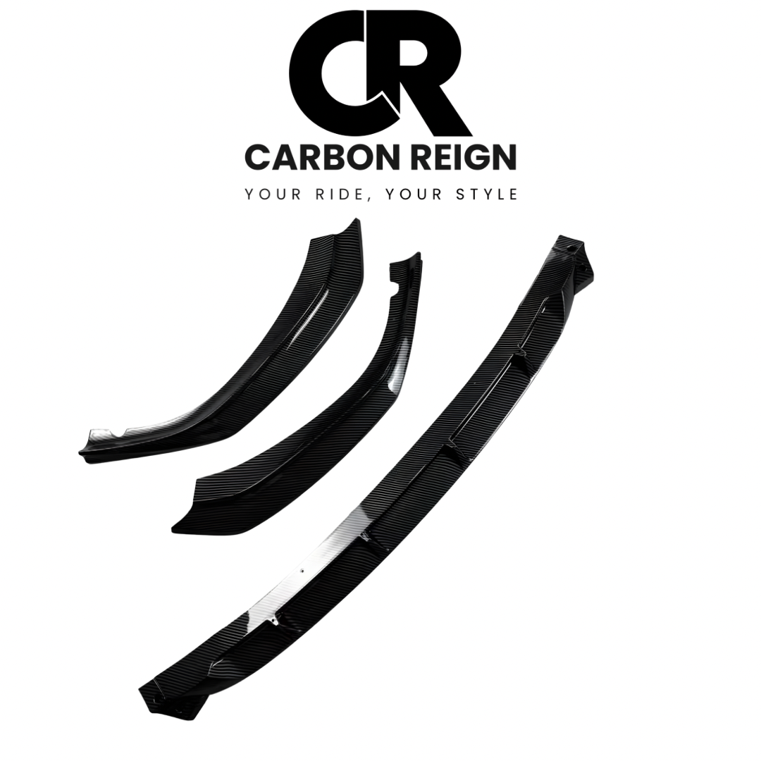 BMW 5 SERIES CARBON FIBER/GLOSS BLACK FRONT SPLITTER 2017-2020