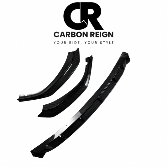 BMW 5 SERIES CARBON FIBER/GLOSS BLACK FRONT SPLITTER 2017-2020