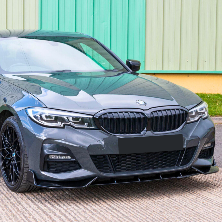 3 Series - G20/G21: Gloss Black 3D Style Front Splitter 19-22