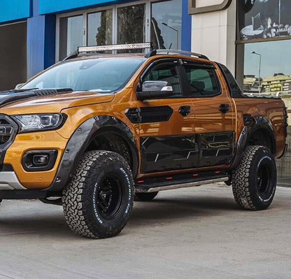 Ranger - T6/T7/T8: Gloss Black Body Cladding Kit 12-22