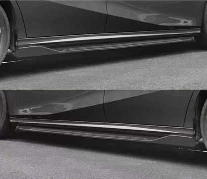 Universal Gloss Black Side Skirts - 1255 x 65 x 255mm