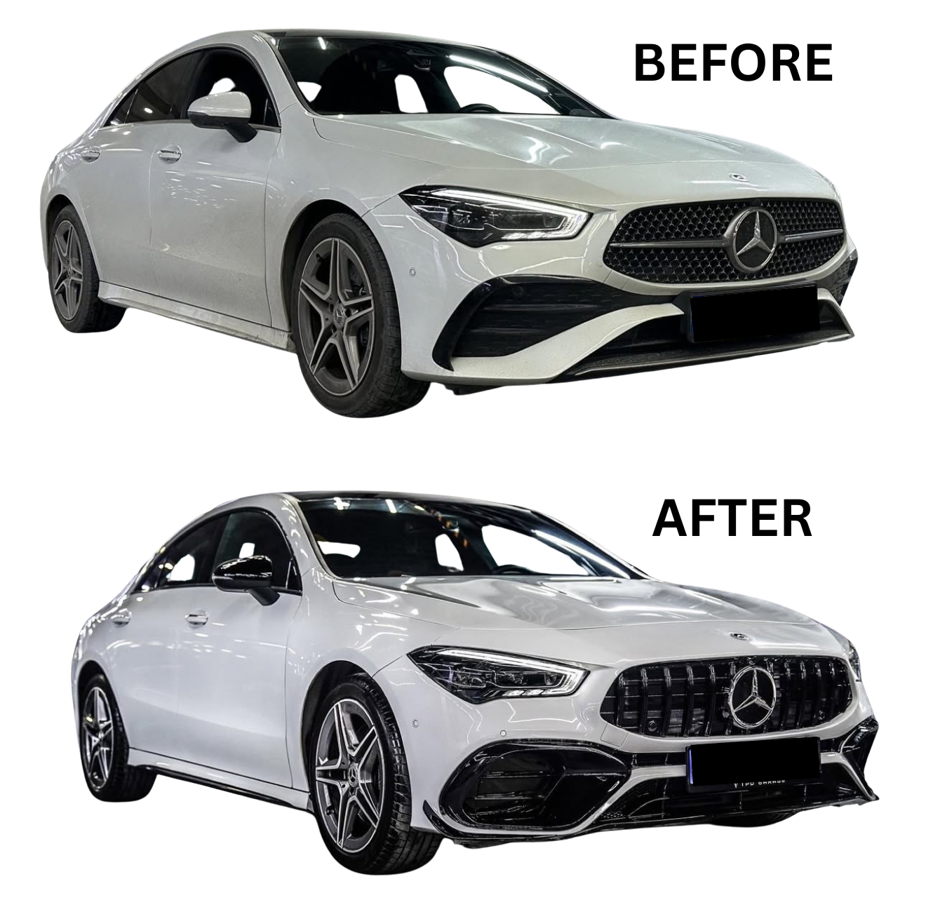 CLA - W118 Facelift: Gloss Black GT Panamericana Style Grill 24+