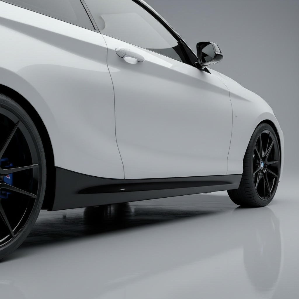 2 Series - F23: Gloss Black Performance Style Side Skirts 14-21