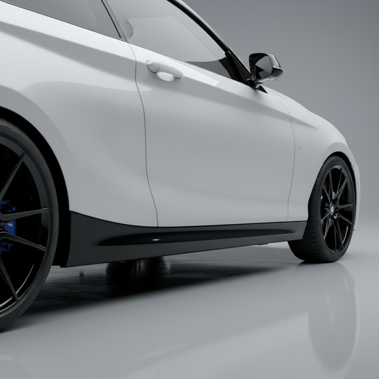 2 Series - F23: Gloss Black Performance Style Side Skirts 14-21