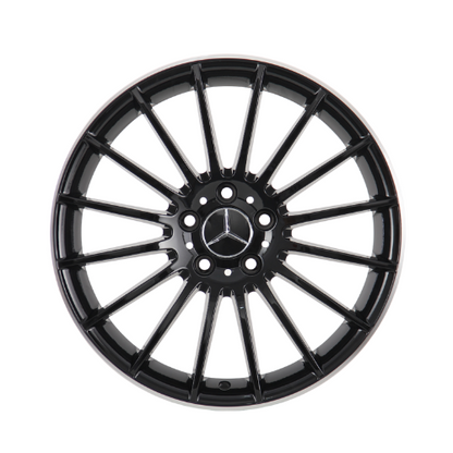 18" Gloss Black Mercedes Turbine Alloy Wheels