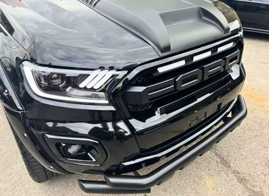 Ranger - T8 Wildtrak: Gloss Black Raptor Style Front Grill 18-22