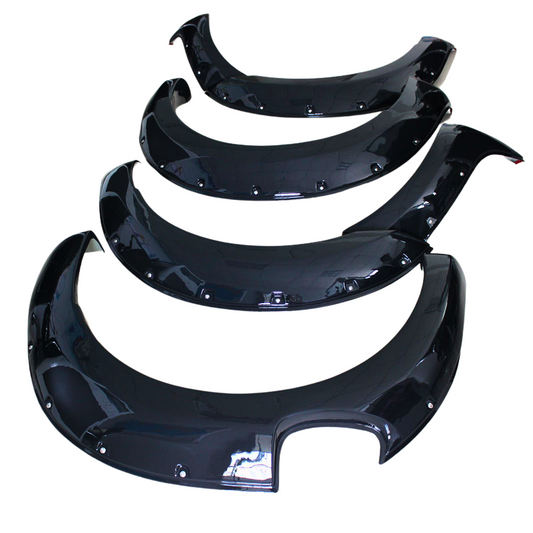 Ford Ranger - T7: Gloss Black Raptor Style Fender Flares 15-17