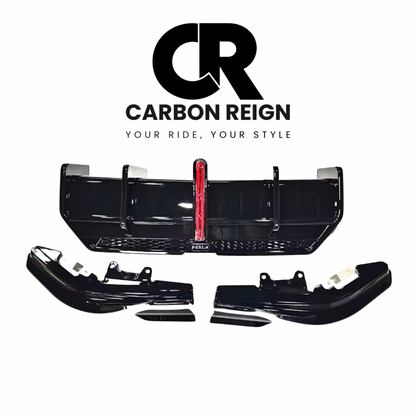 BMW 2 SERIES REAR DIFFUSER AND SPILTTER WITH LED