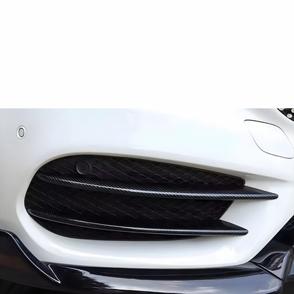 MERCEDES C CLASS CARBON FIBER FOG LAMP COVERS 2015-2018