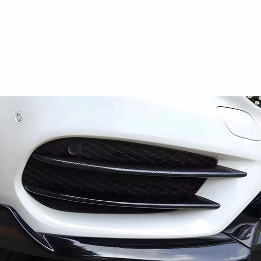 MERCEDES C CLASS CARBON FIBER FOG LAMP COVERS 2015-2018