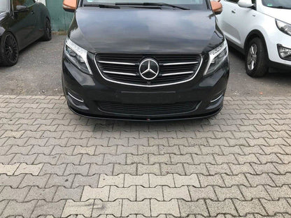 V Class - W447: Gloss Black Maxton Splitter V1 14+