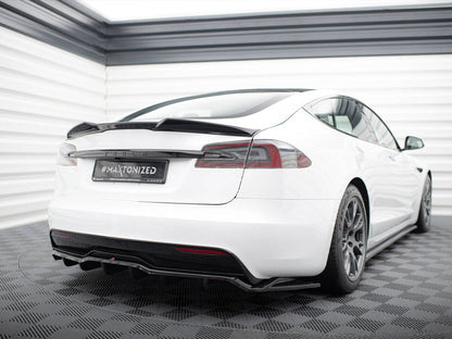 Model S - Plaid Facelift: Gloss Black Maxton 3D Spoiler 21+
