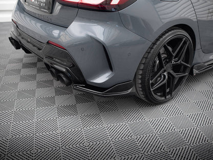 1 Series - F40: Gloss Black Maxton Rear Side Splitters V4 20-24
