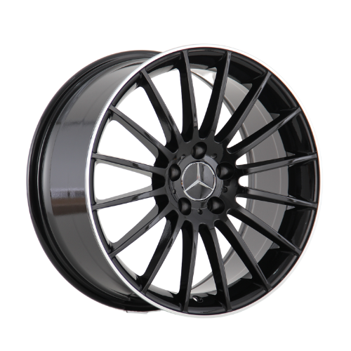 18" Gloss Black Mercedes Turbine Alloy Wheels