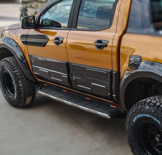Ranger - T6/T7/T8: Gloss Black Body Cladding Kit 12-22