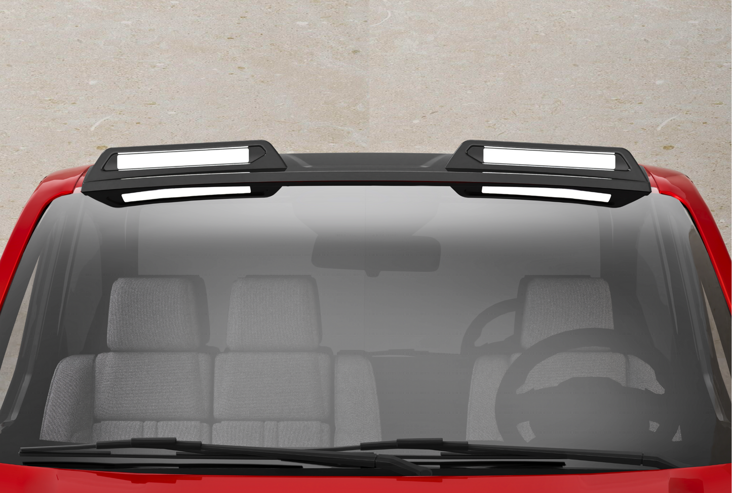 Ford Transit Custom MK2: Gloss Black LED Roof Light Bar 24+