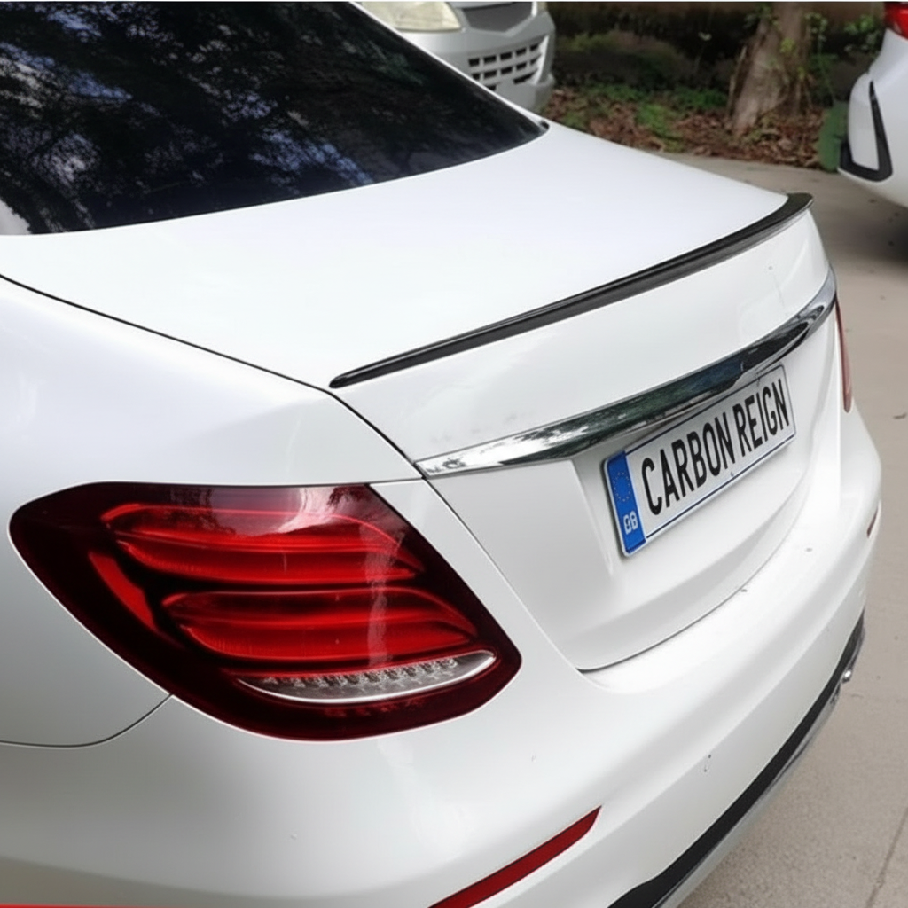 E Class - W213: Gloss Black E63 Style Spoiler 16-20