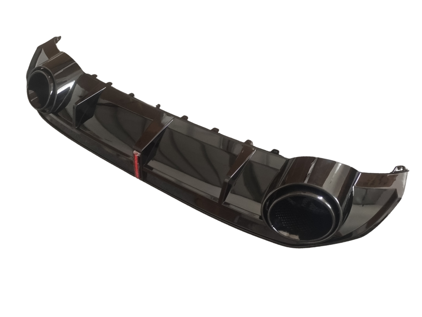 S3 - 8Y/8YS: Gloss Black RS3 Style LED Diffuser with Black Exhaust Tips 21+